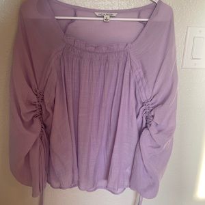 Ruched sleeve top